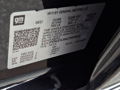 2022 Chevrolet Silverado 1500 LT (2FL)