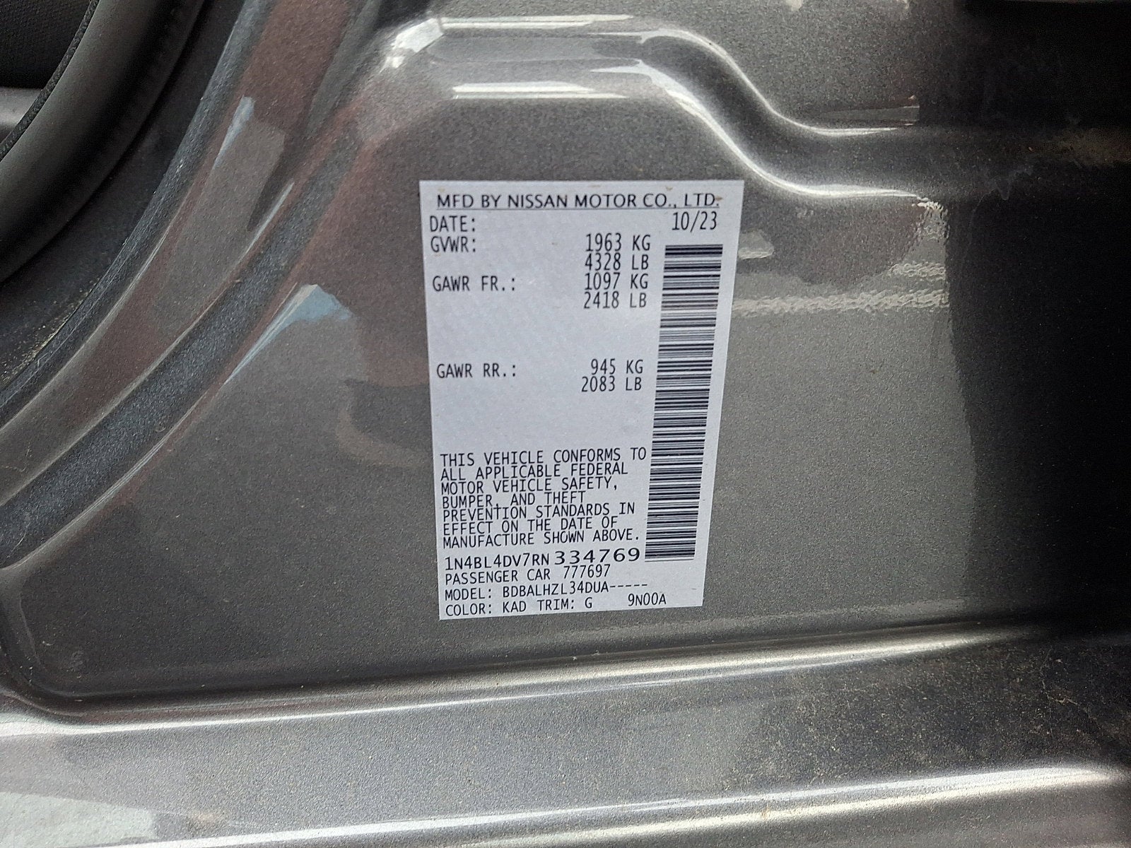 2024 Nissan Altima 2.5 SV