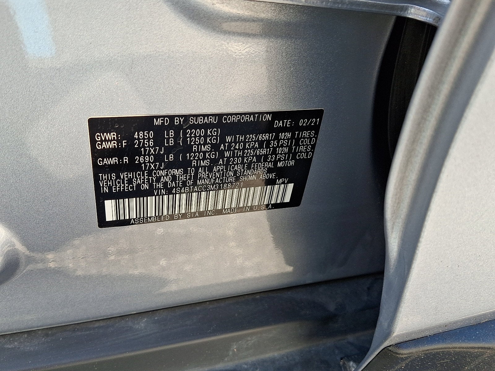 2021 Subaru Outback Premium