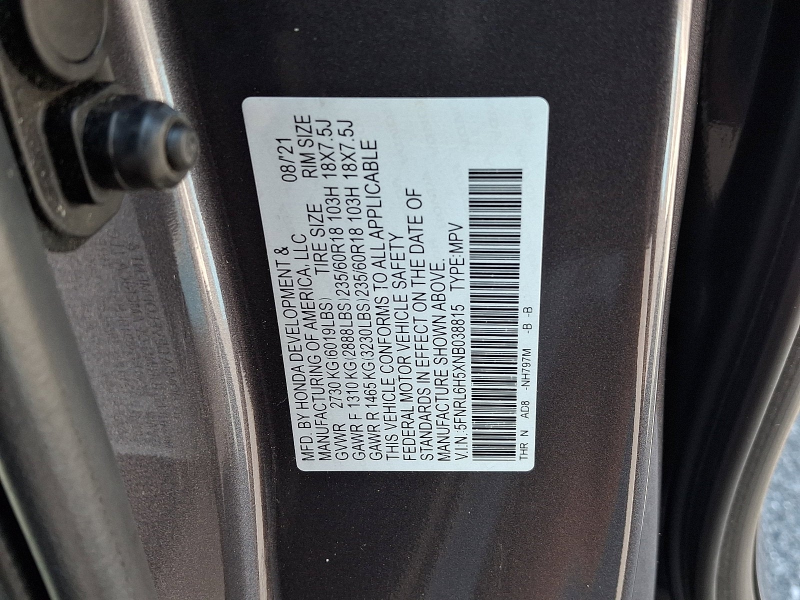 2022 Honda Odyssey EX