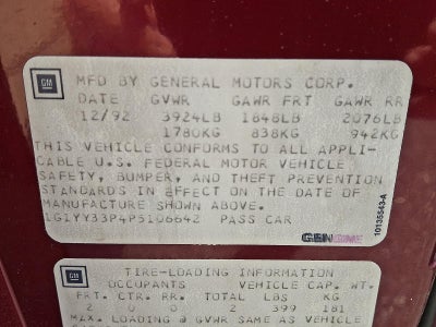 1993 Chevrolet Corvette Base