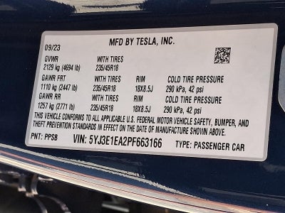 2023 Tesla Model 3 Base