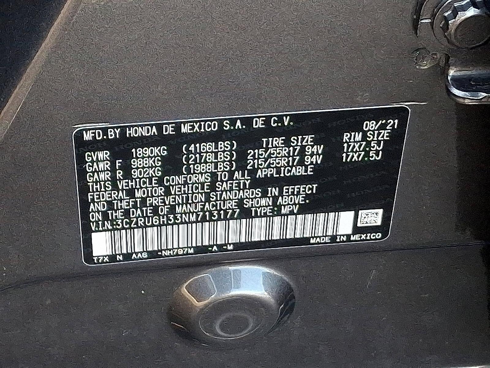 2022 Honda HR-V LX AWD CVT