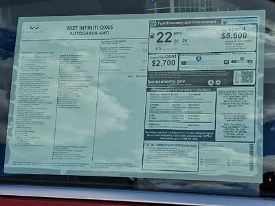 2027 INFINITI QX65 AUTOGRAPH AWD