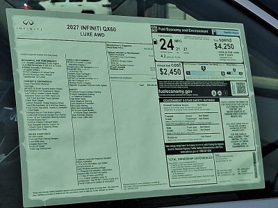 2027 INFINITI QX60 LUXE AWD