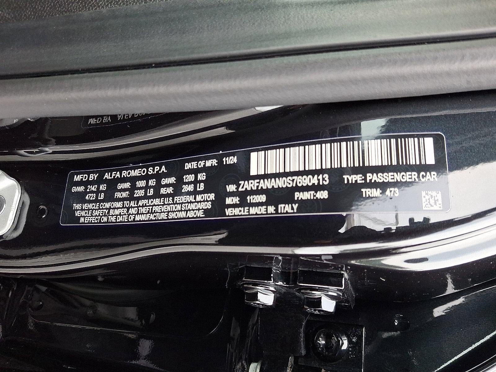 2025 Alfa Romeo Giulia AWD