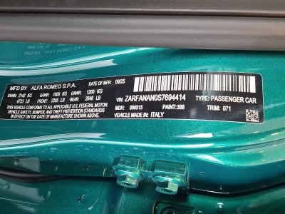 2025 Alfa Romeo Giulia Intensa AWD