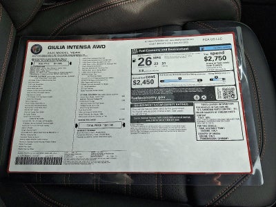 2025 Alfa Romeo Giulia Intensa AWD