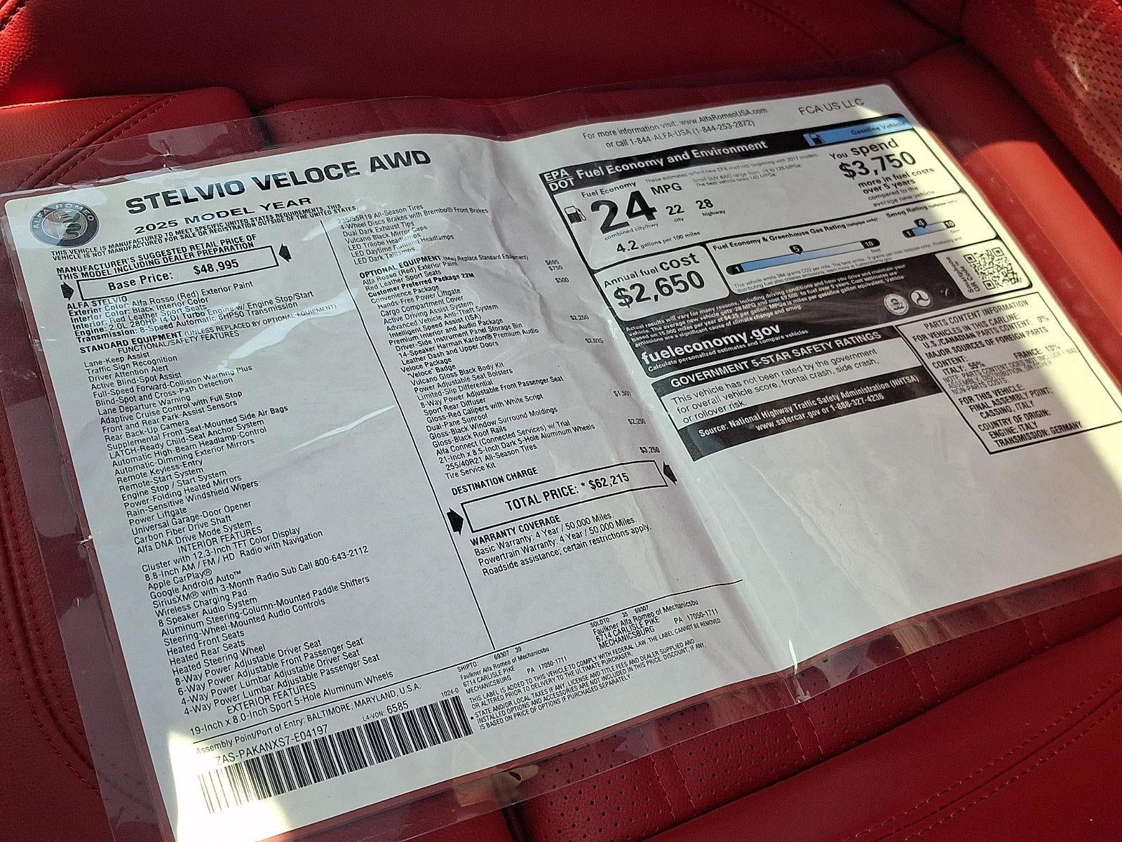 2025 Alfa Romeo Stelvio AWD