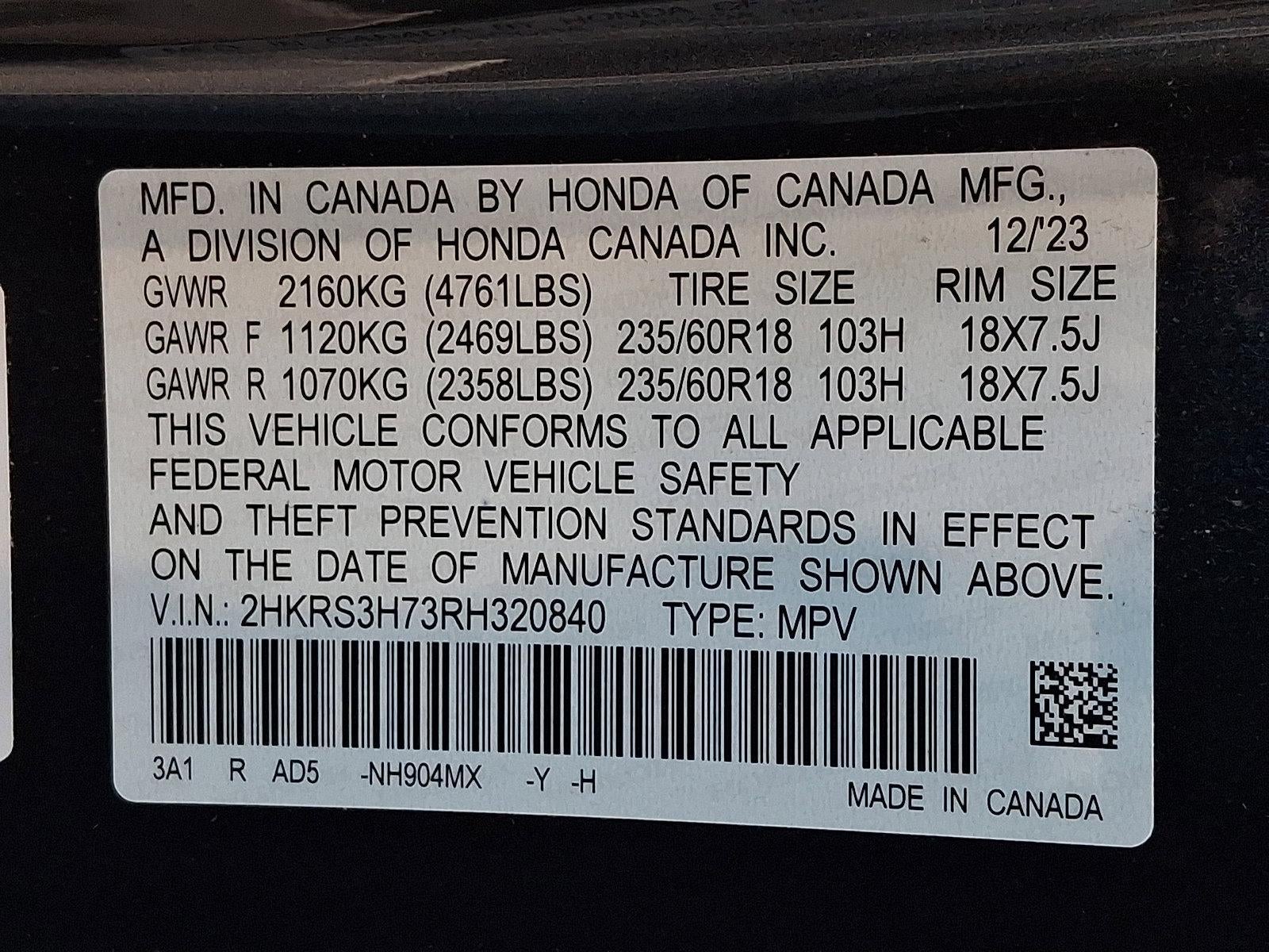2024 Honda CR-V EX-L 2WD