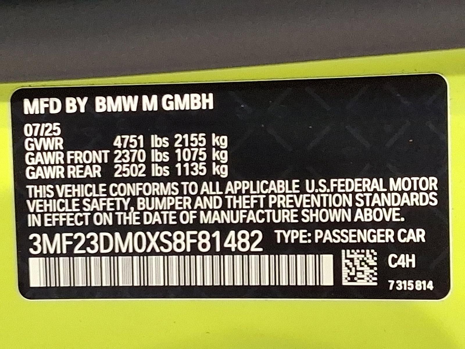 2025 BMW M2 M2 Coupe