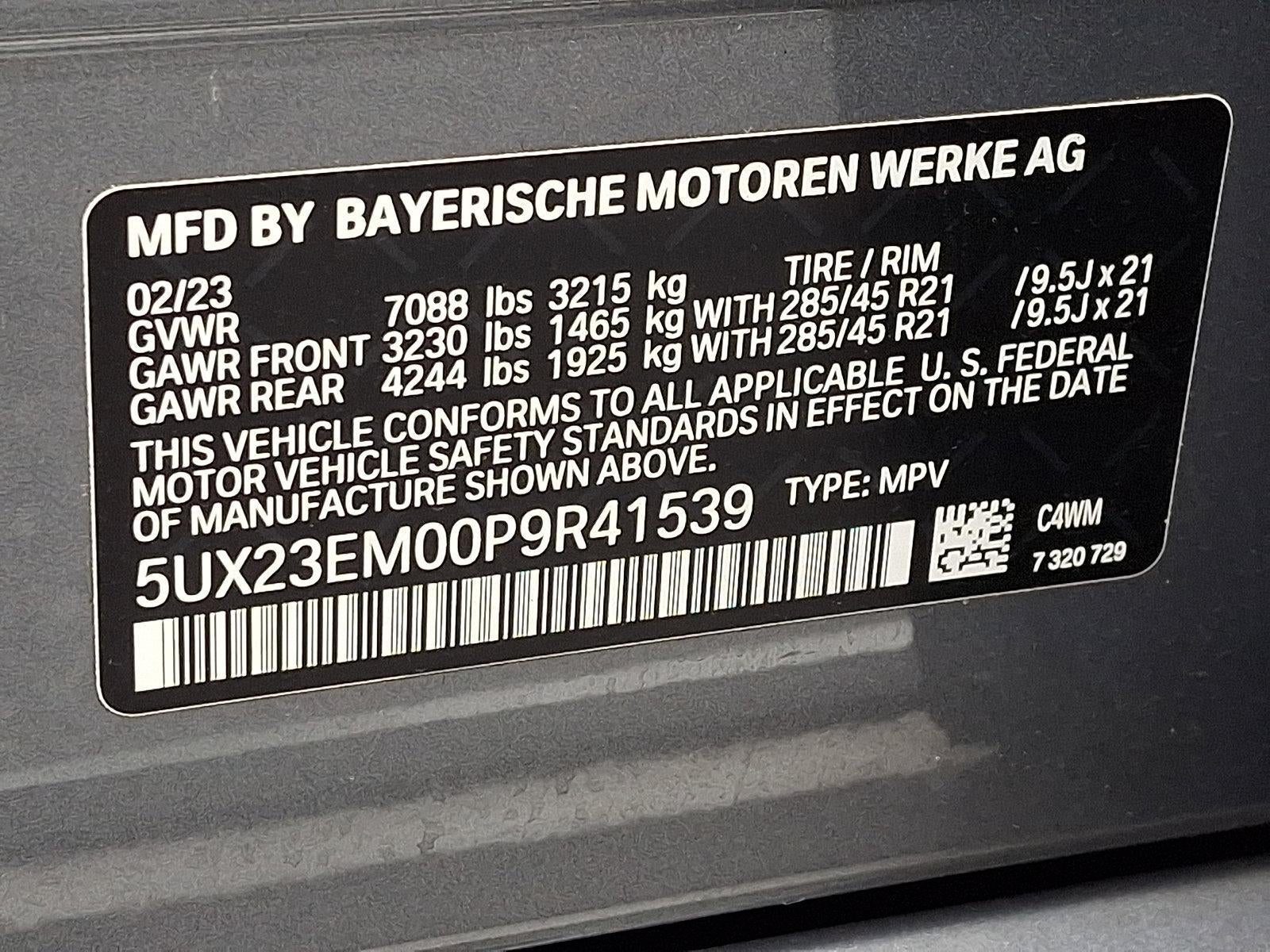 2023 BMW X7 xDrive40i Sports Activity Vehicle