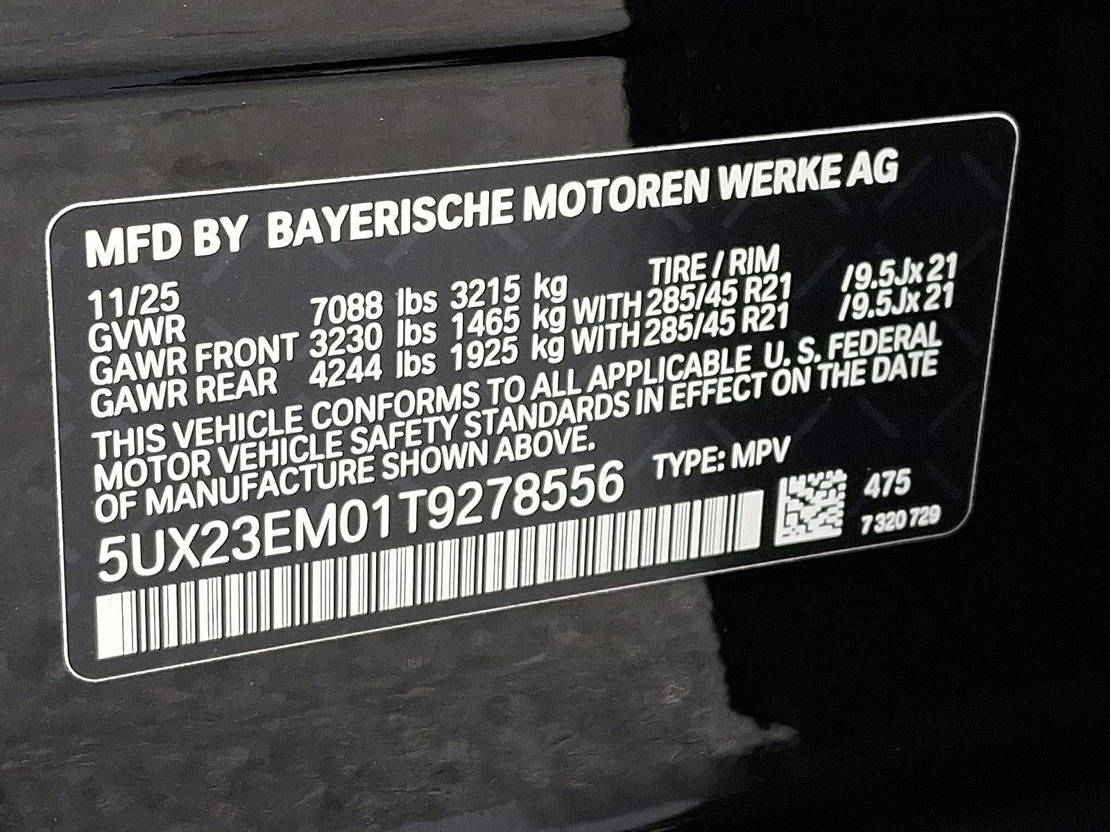 2026 BMW X7 xDrive40i Sports Activity Vehicle