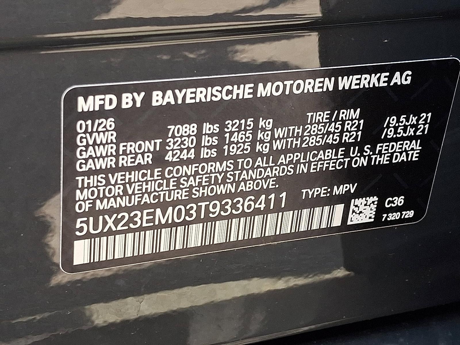 2026 BMW X7 xDrive40i Sports Activity Vehicle
