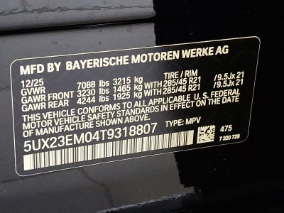 2026 BMW X7 xDrive40i Sports Activity Vehicle