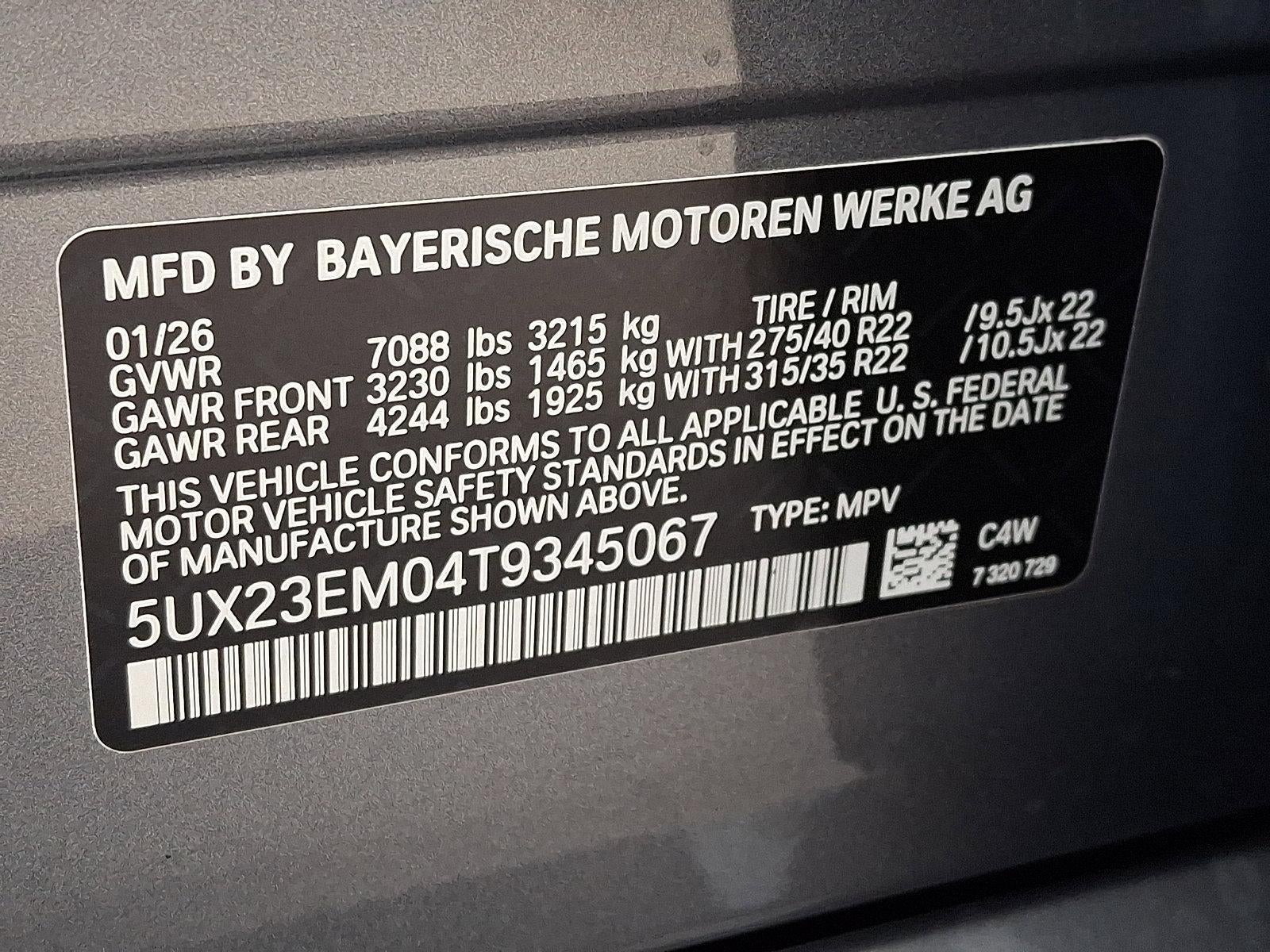 2026 BMW X7 xDrive40i Sports Activity Vehicle