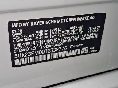 2026 BMW X7 xDrive40i Sports Activity Vehicle