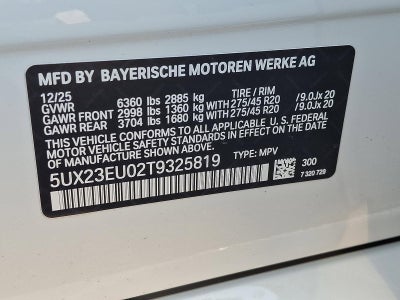 2026 BMW X5 xDrive40i Sports Activity Vehicle