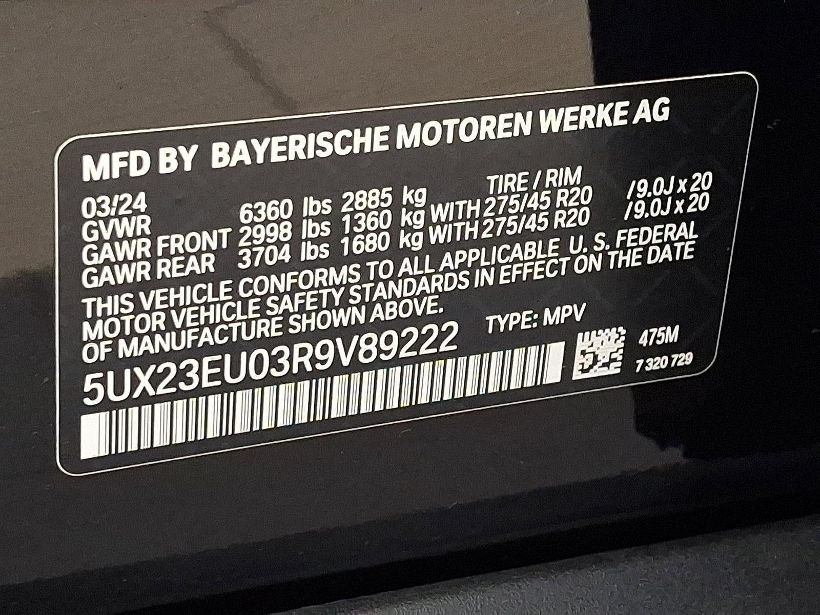 2024 BMW X5 xDrive40i Sports Activity Vehicle
