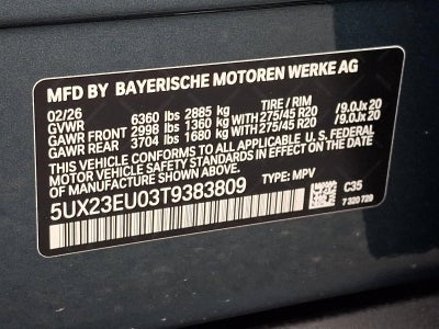 2026 BMW X5 xDrive40i Sports Activity Vehicle