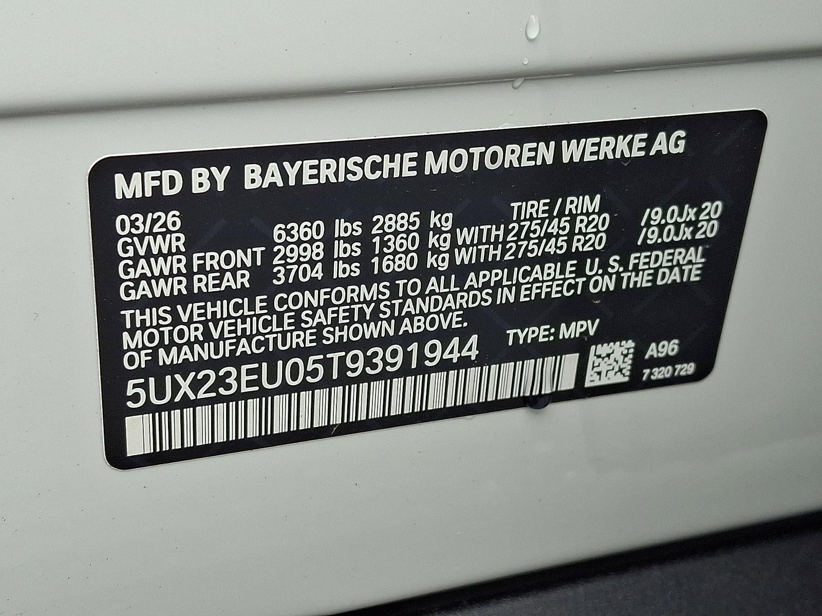 2026 BMW X5 xDrive40i Sports Activity Vehicle