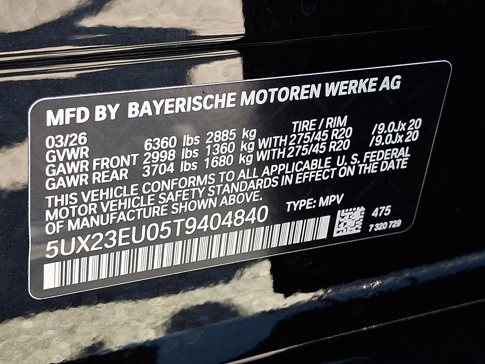 2026 BMW X5 xDrive40i Sports Activity Vehicle
