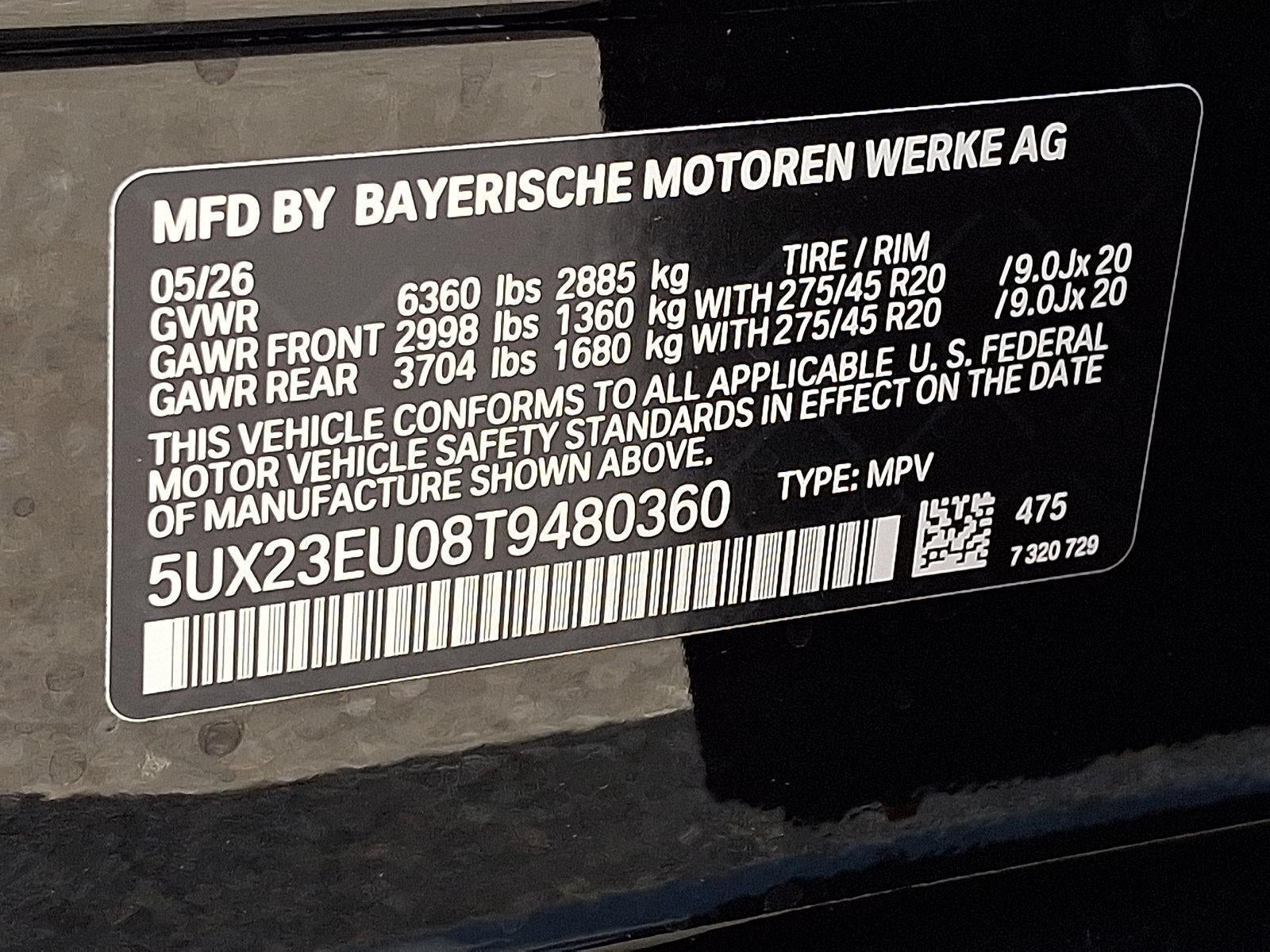 2026 BMW X5 xDrive40i Sports Activity Vehicle