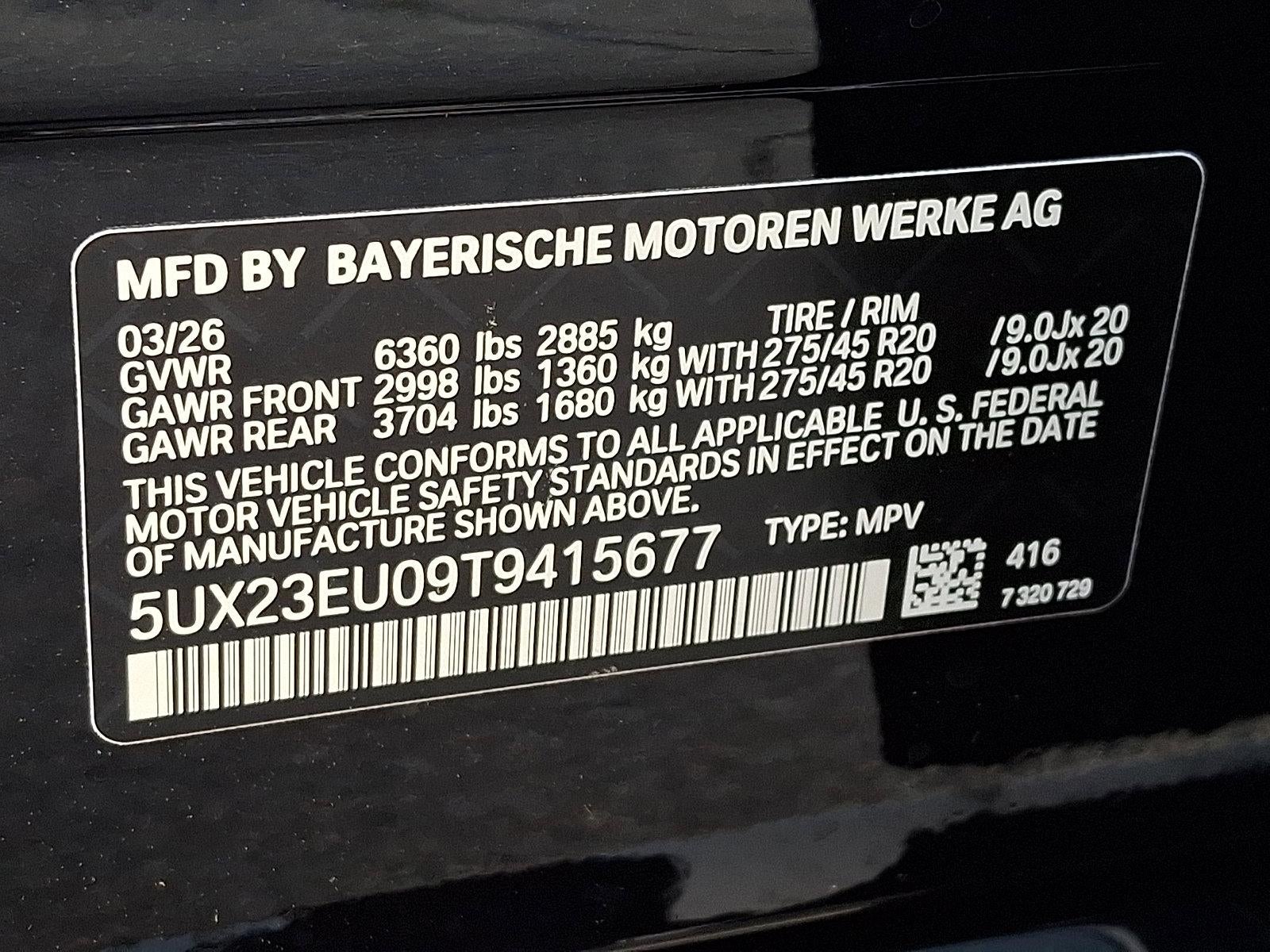 2026 BMW X5 xDrive40i Sports Activity Vehicle