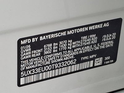 2026 BMW X5 M60i Sports Activity Vehicle