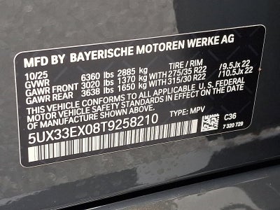 2026 BMW X6 xDrive40i Sports Activity Coupe