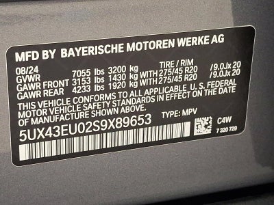 2025 BMW X5 xDrive50e Plug-In Hybrid