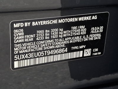 2026 BMW X5 xDrive50e Plug-In Hybrid