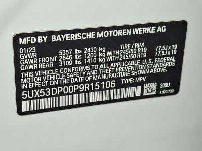 2023 BMW X3 xDrive30i Sports Activity Vehicle