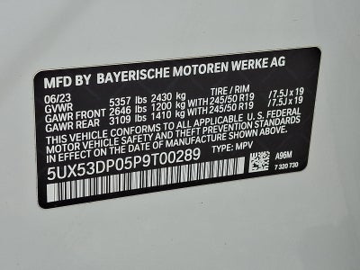 2023 BMW X3 xDrive30i Sports Activity Vehicle
