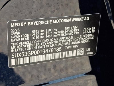 2026 BMW X3 30 xDrive Sports Activity Vehicle