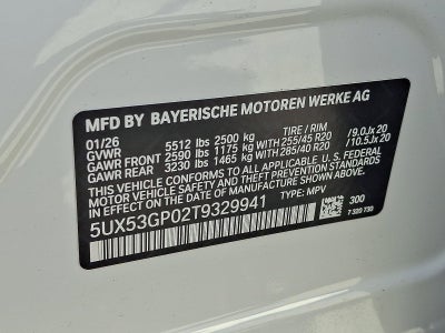 2026 BMW X3 30 xDrive Sports Activity Vehicle