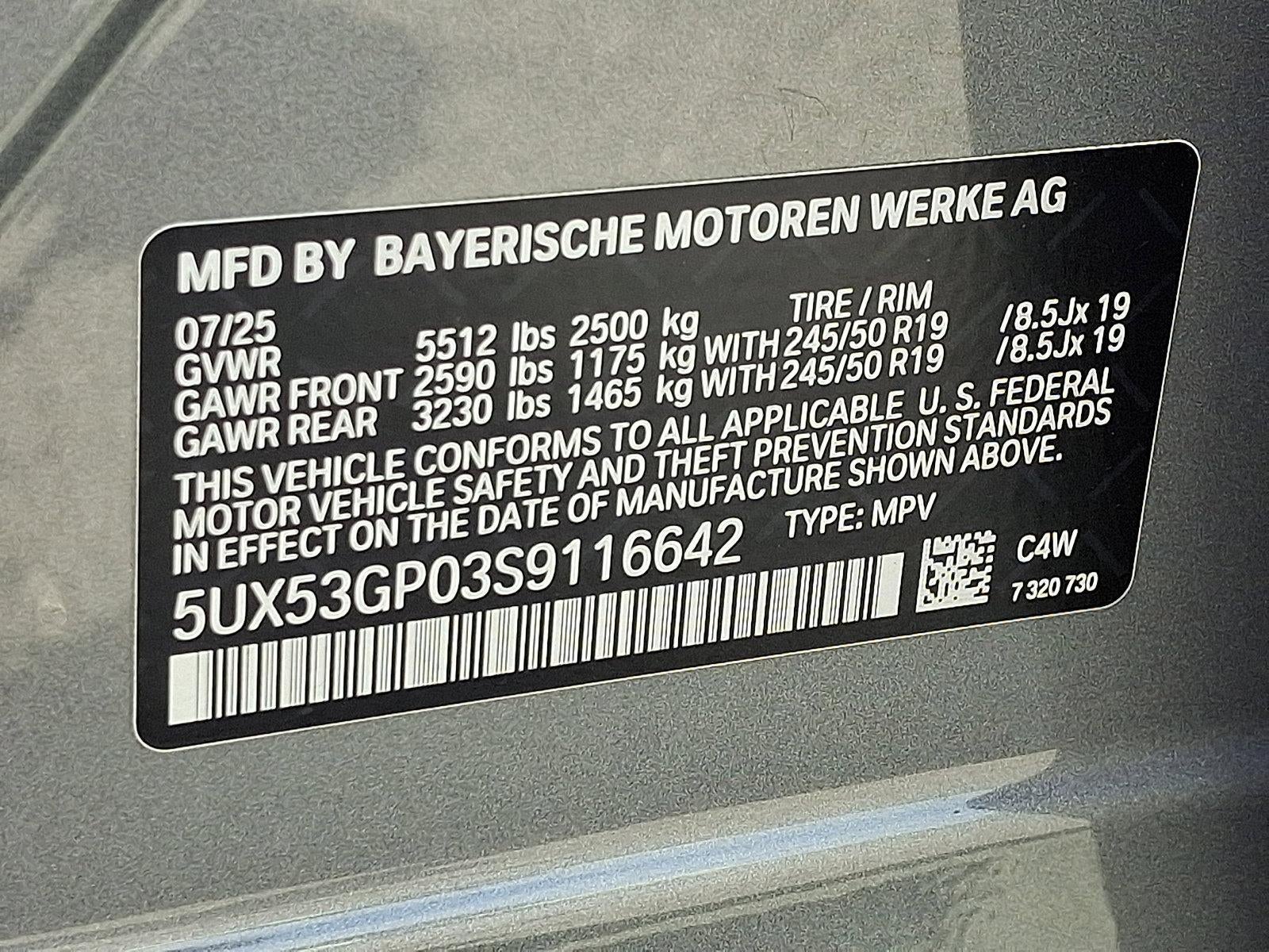 2025 BMW X3 30 xDrive Sports Activity Vehicle