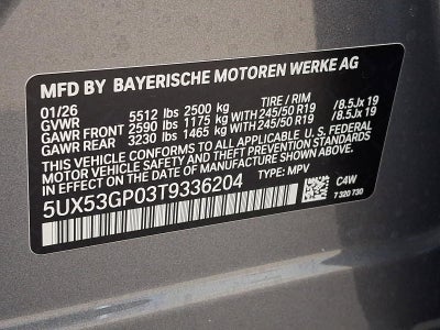 2026 BMW X3 30 xDrive Sports Activity Vehicle