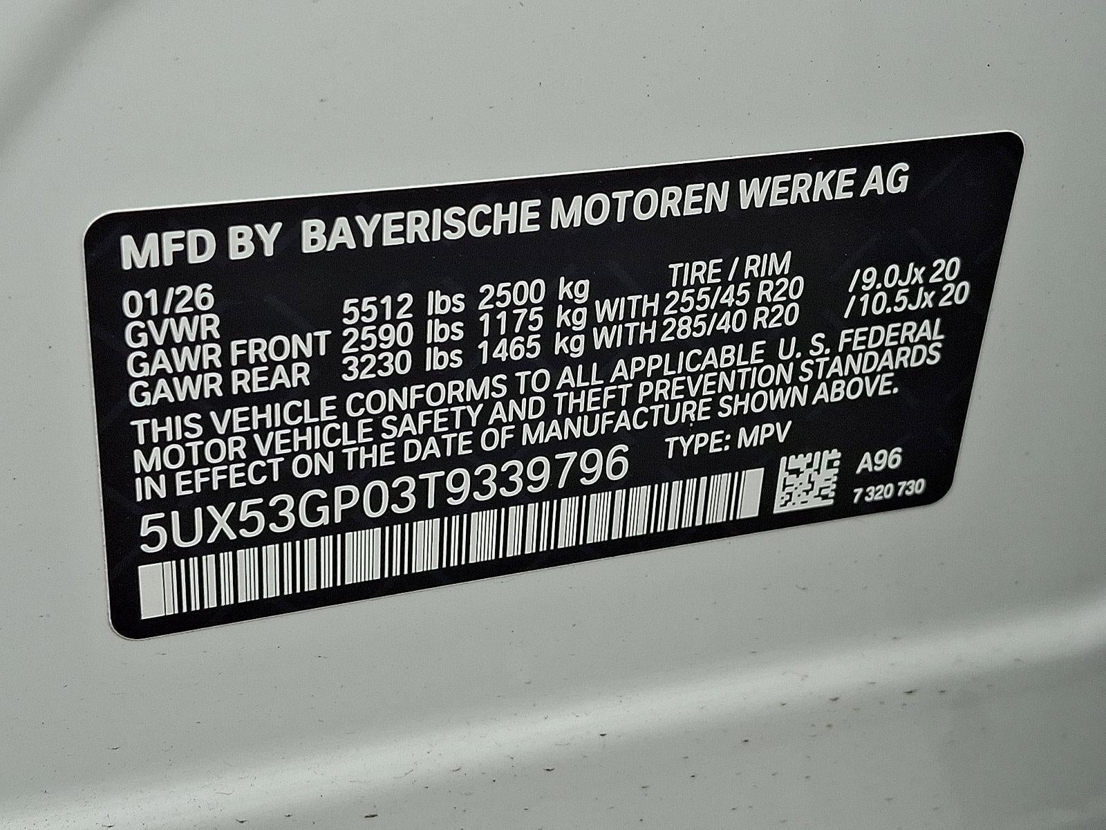 2026 BMW X3 30 xDrive Sports Activity Vehicle