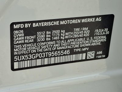 2026 BMW X3 30 xDrive Sports Activity Vehicle