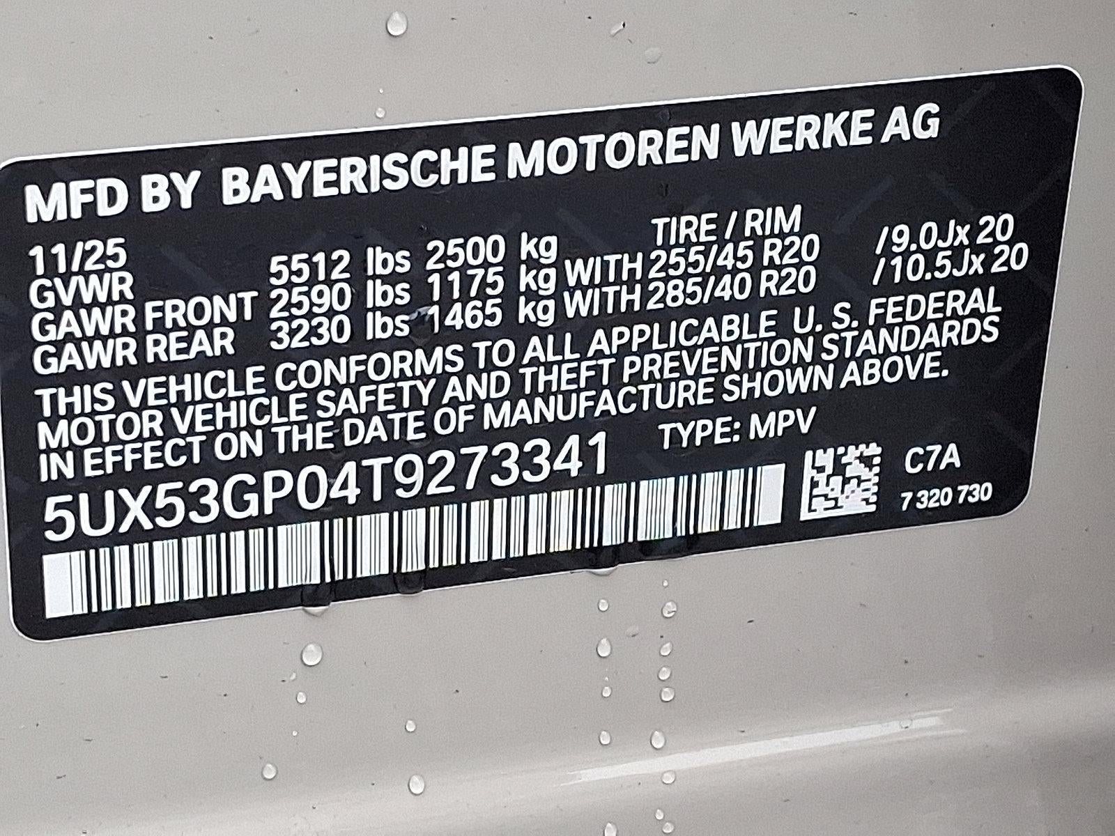 2026 BMW X3 30 xDrive Sports Activity Vehicle