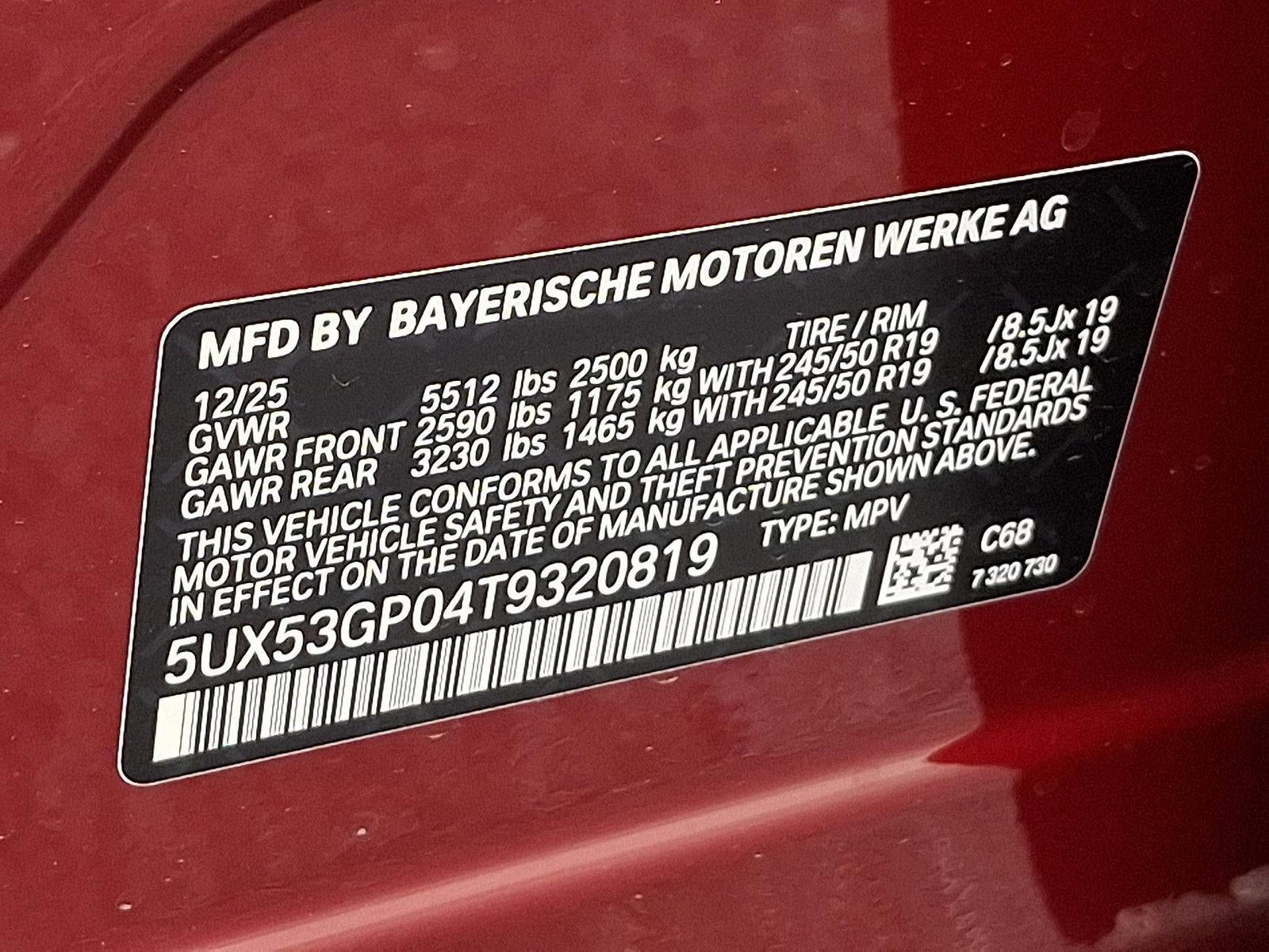 2026 BMW X3 30 xDrive Sports Activity Vehicle