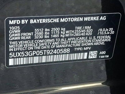 2026 BMW X3 30 xDrive Sports Activity Vehicle
