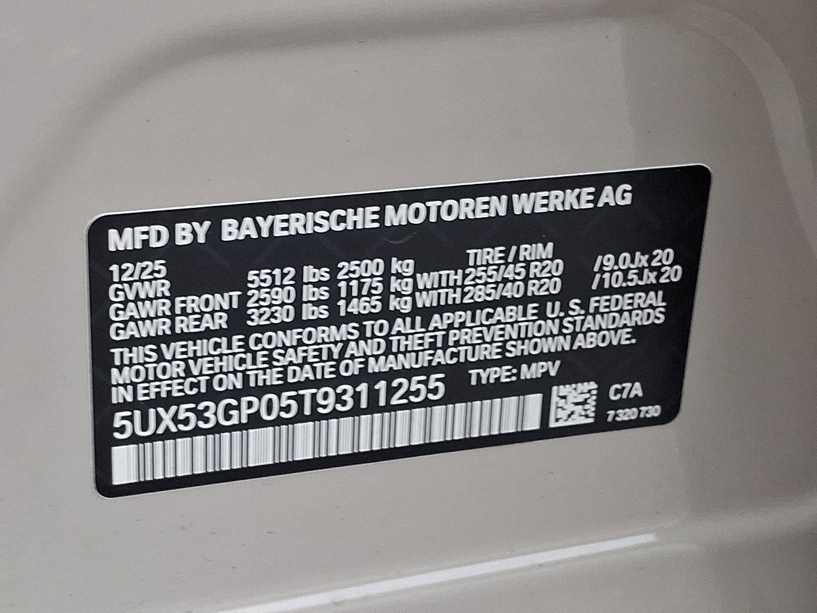 2026 BMW X3 30 xDrive Sports Activity Vehicle