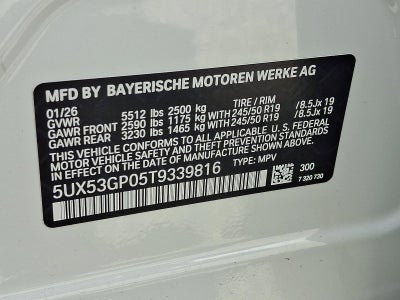 2026 BMW X3 30 xDrive Sports Activity Vehicle