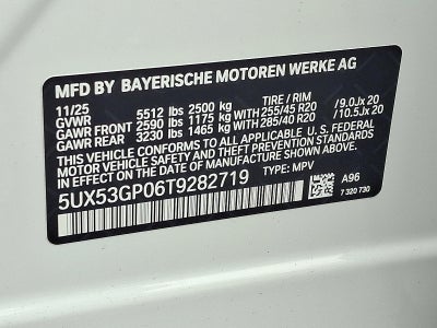 2026 BMW X3 30 xDrive Sports Activity Vehicle