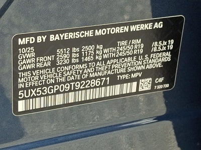 2026 BMW X3 30 xDrive Sports Activity Vehicle