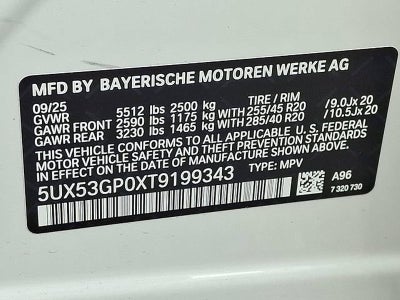 2026 BMW X3 30 xDrive Sports Activity Vehicle