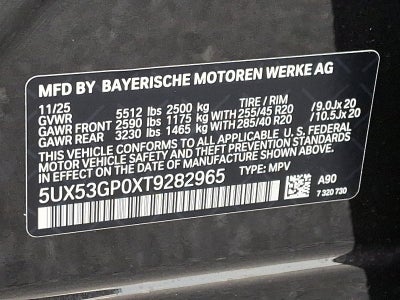 2026 BMW X3 30 xDrive Sports Activity Vehicle