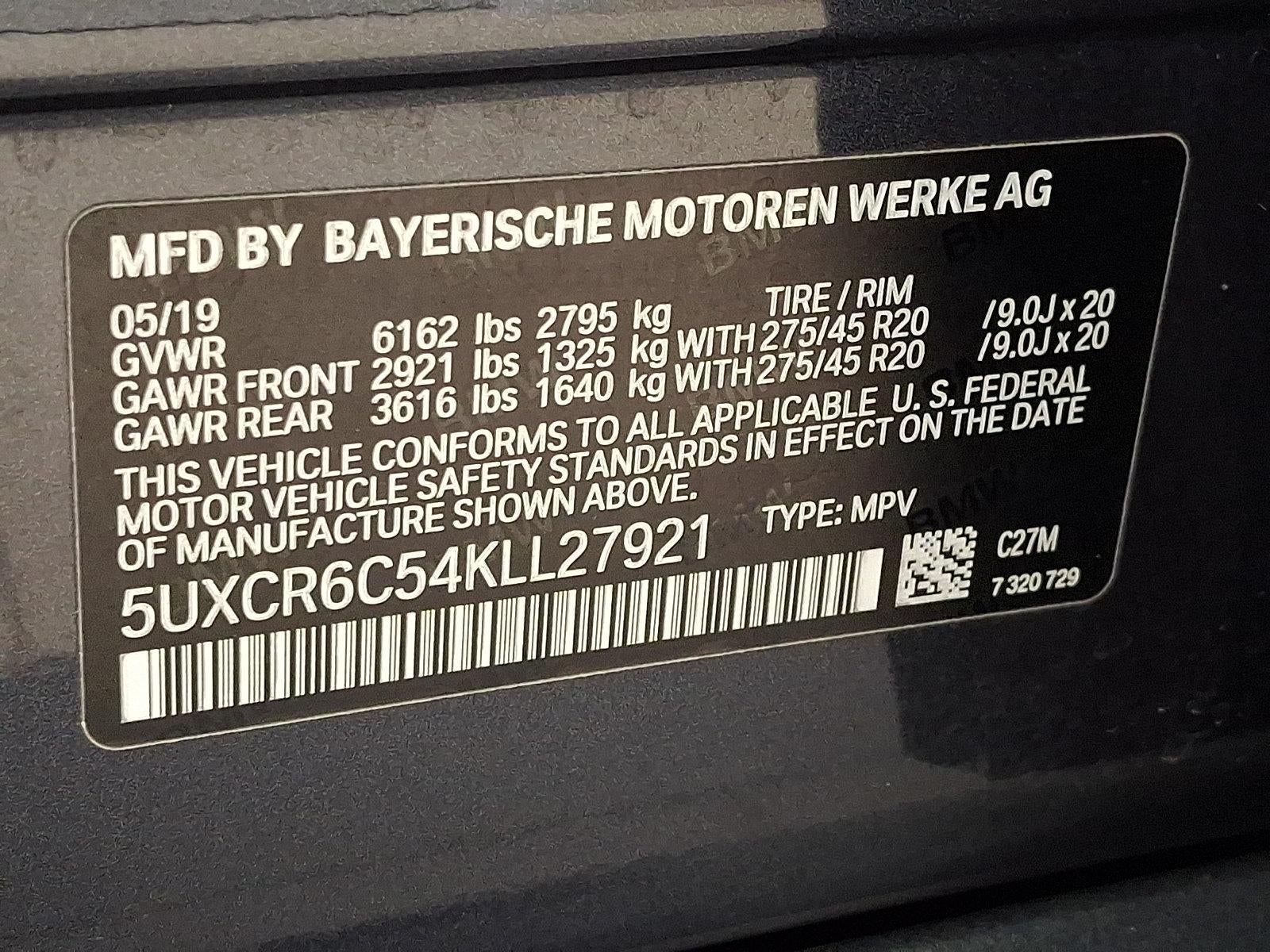 2019 BMW X5 xDrive40i Sports Activity Vehicle